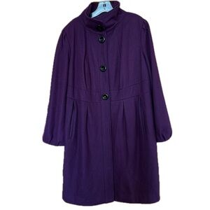 2X Guess Wool Plum Purple Pea Coat